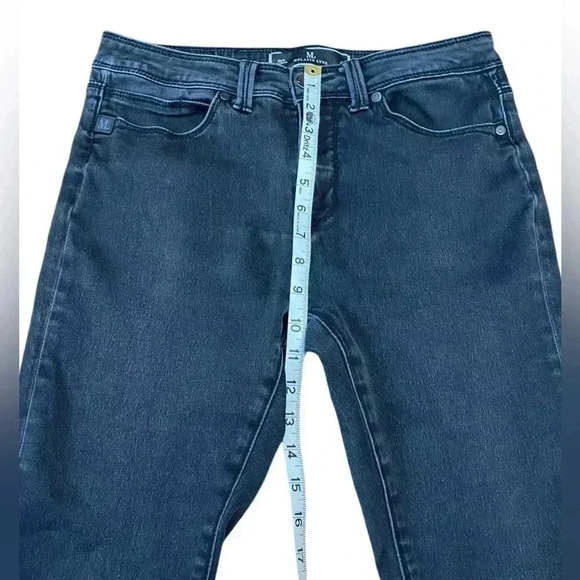 Mélanie Lyne, Designer Flared Leg Black Jeans Sophisticated Fit, Size 29 - Picture 6 of 9